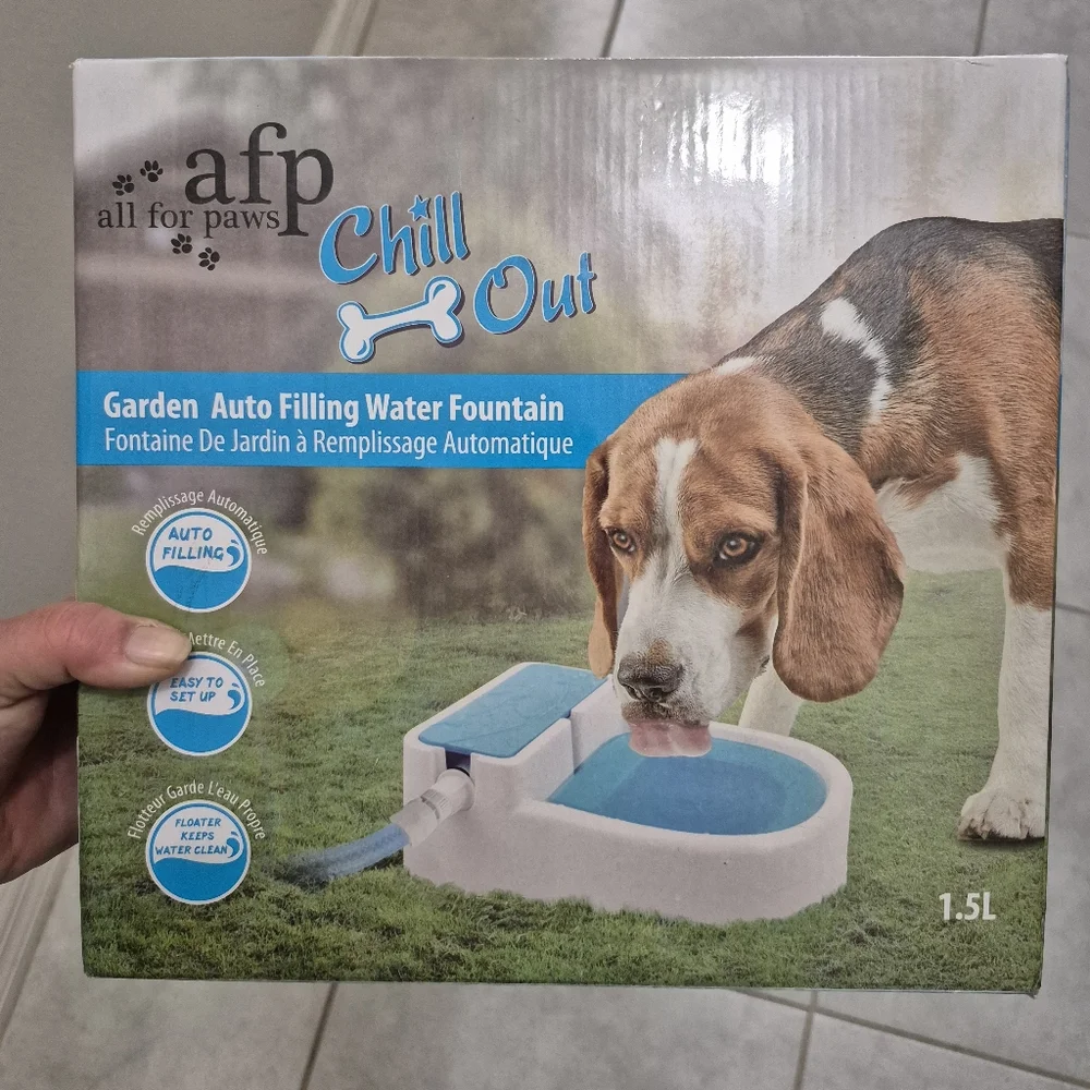 All For Paws Chill Out Dog & Cat Outdoor Auto Filling Water Fountain